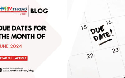Due Dates for the month of June 2024.